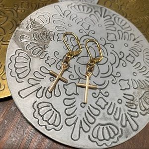 Handmade Cross Earrings